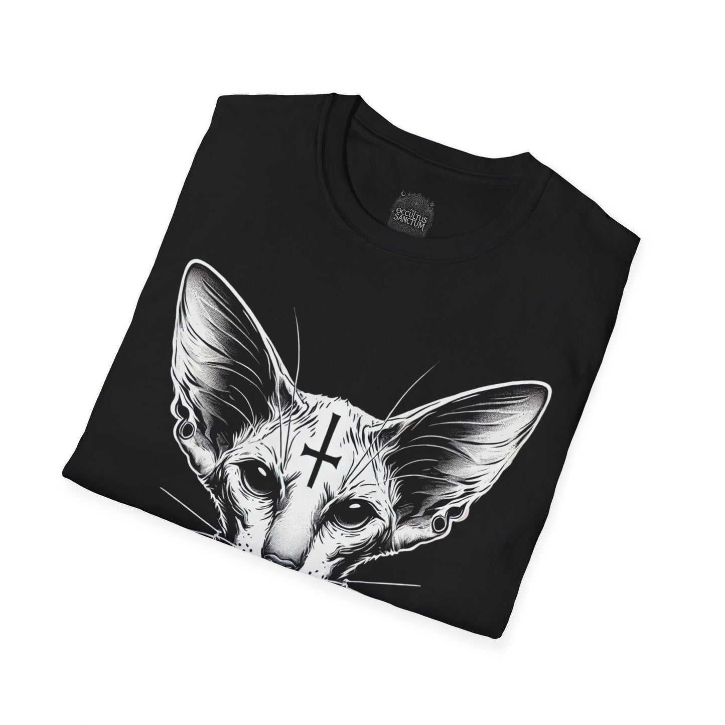 Meowphistopheles Black Gothic Cat Unisex T-Shirt