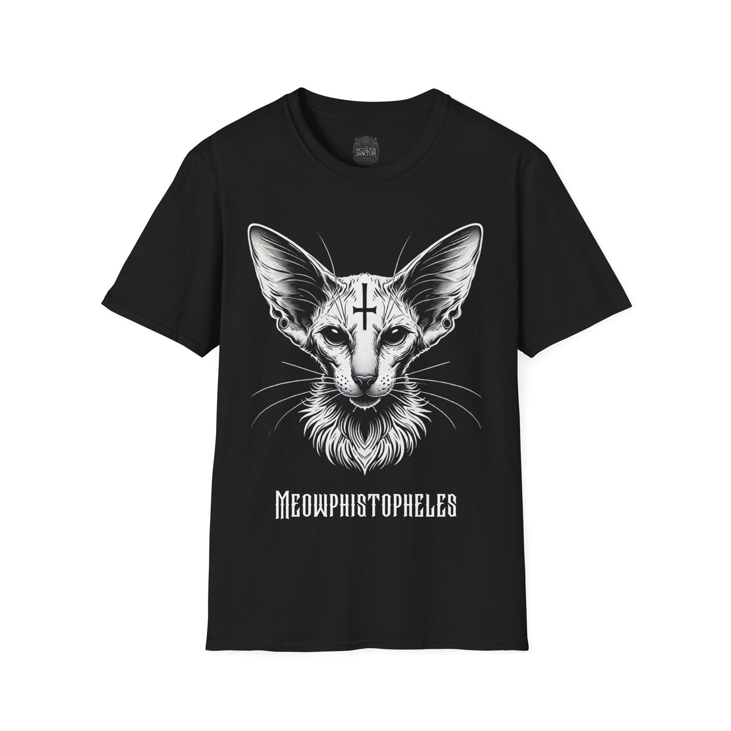 Meowphistopheles Black Gothic Cat Unisex T-Shirt