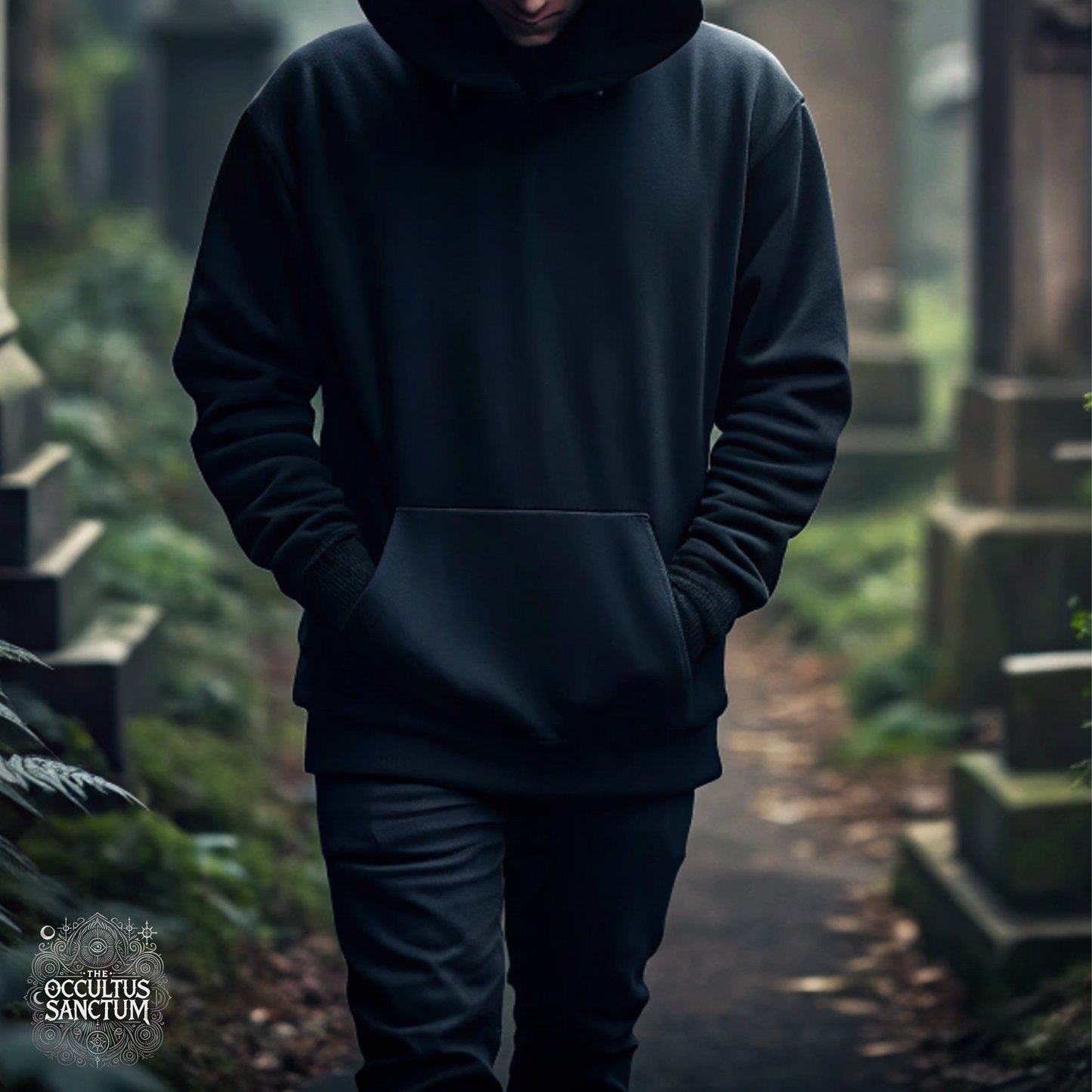 Baphomet, Unisex Black Pullover Hoodie
