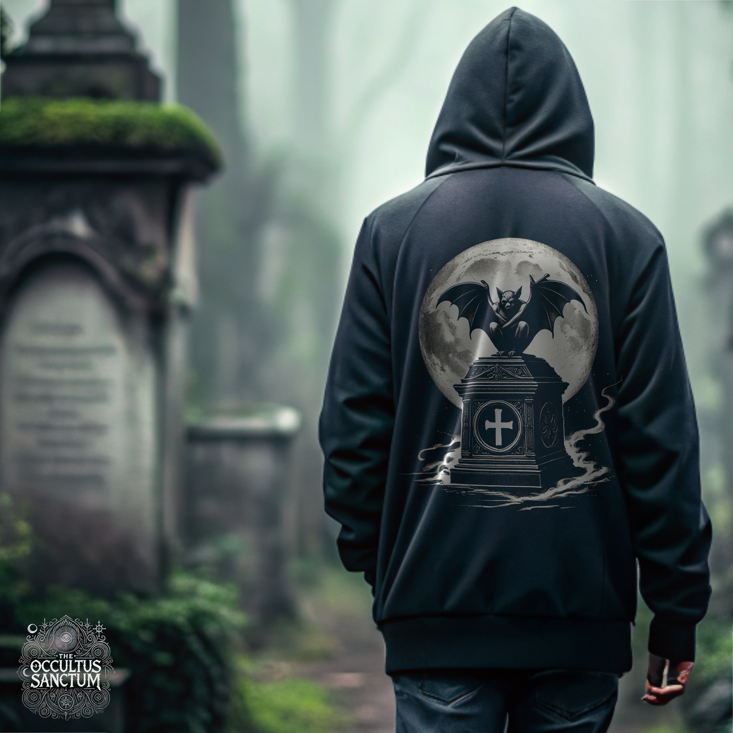 Darkness Awaits, Unisex Black Pullover Hoodie