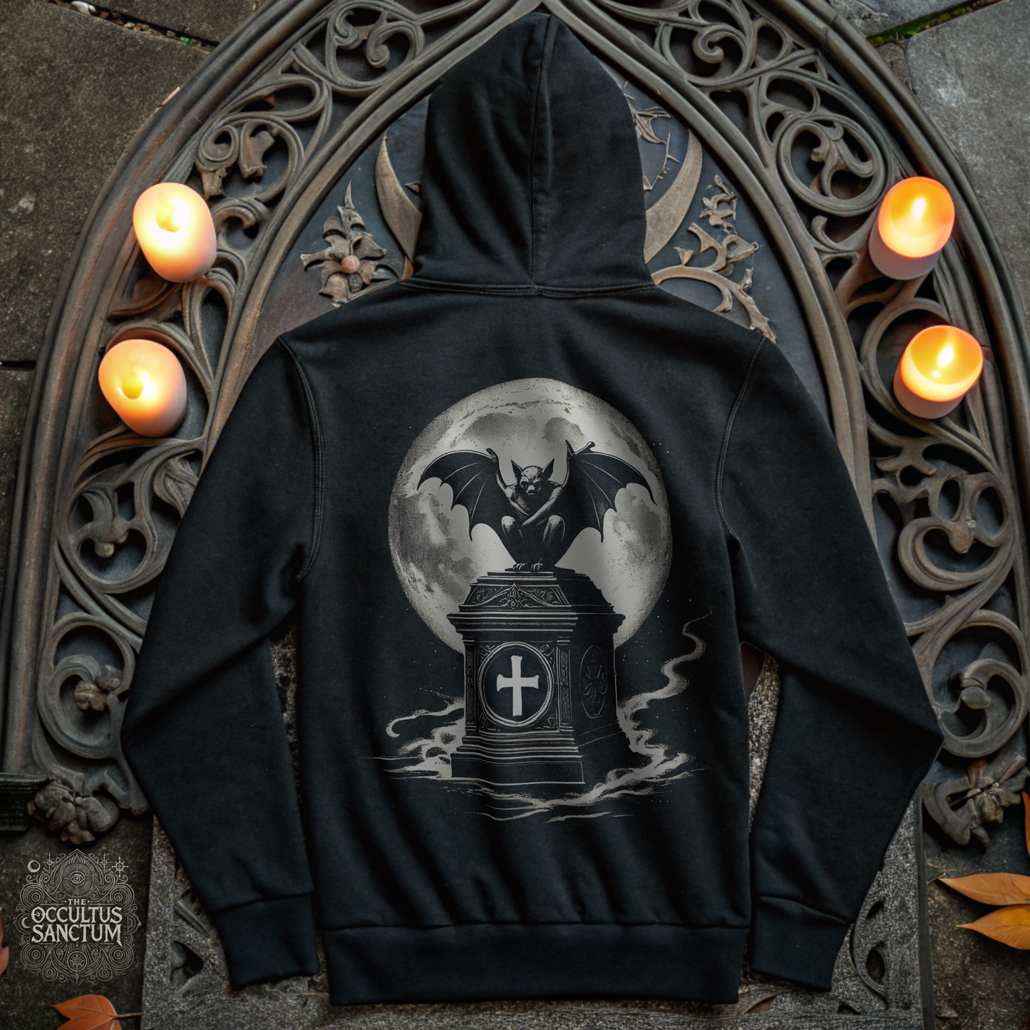 Darkness Awaits, Unisex Black Pullover Hoodie