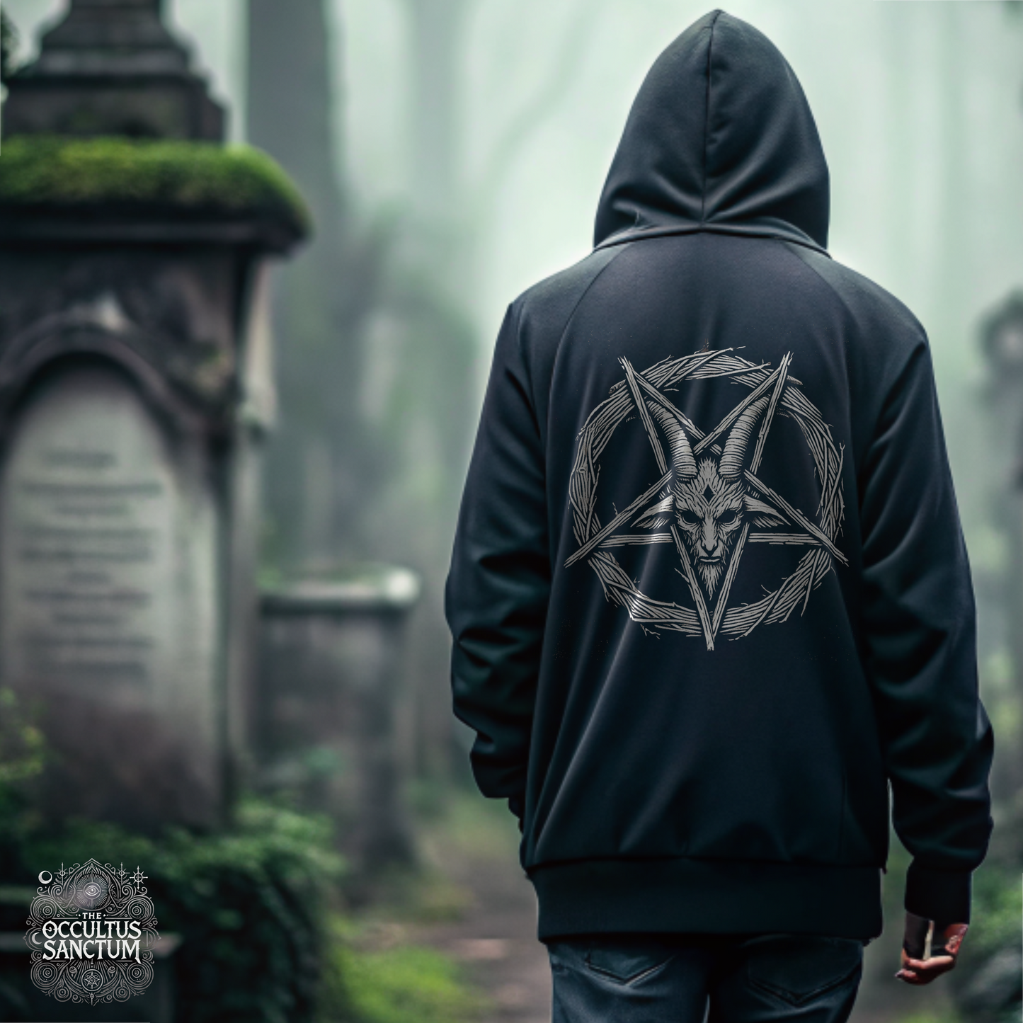 In the Name of Darkness (In Nomine Tenebris), Unisex Black Pullover Hoodie