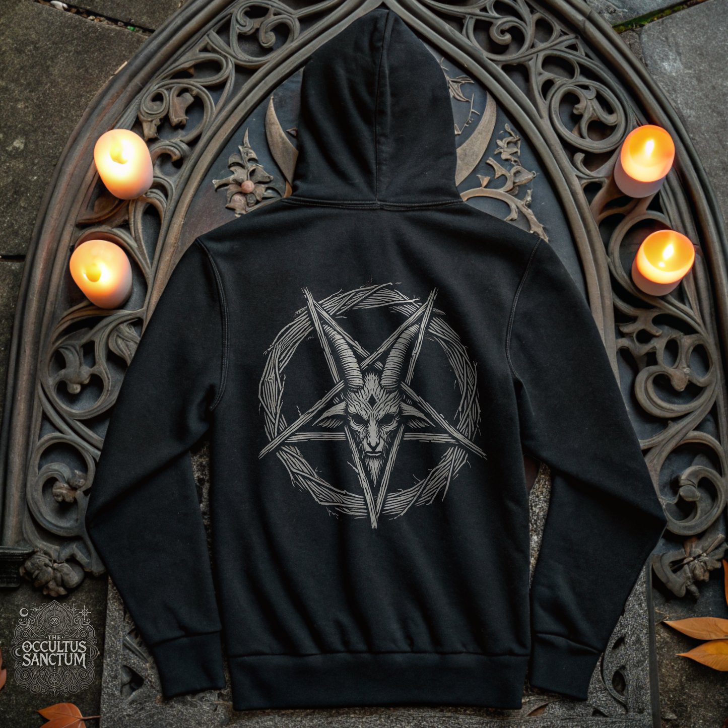 In the Name of Darkness (In Nomine Tenebris), Unisex Black Pullover Hoodie