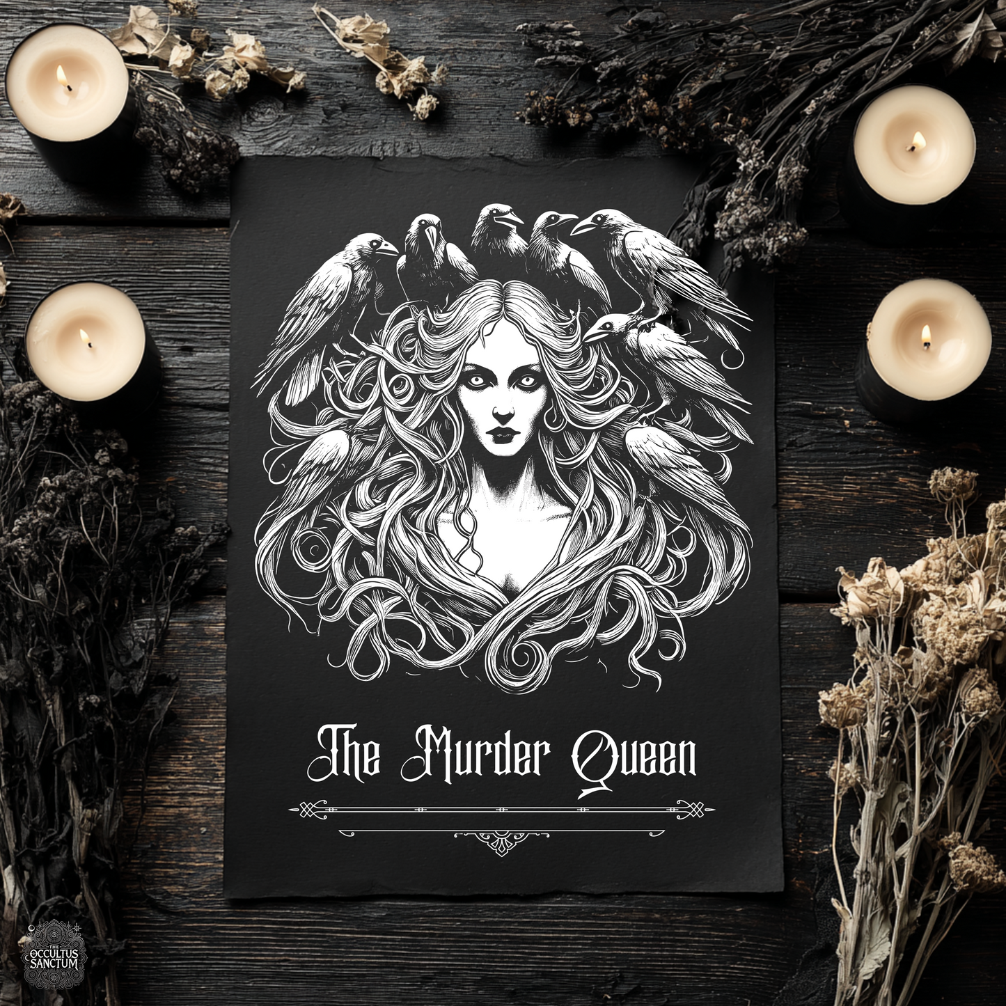 The Murder Queen, Textured Watercolor Matte Posters