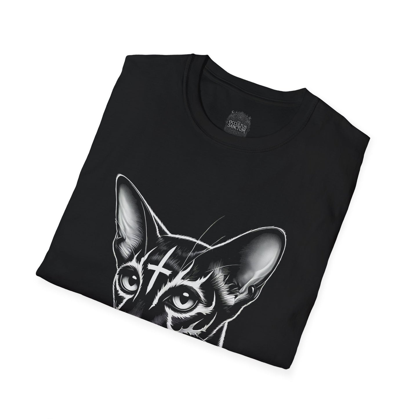 Lucipurr Black Gothic Cat Unisex T-Shirt