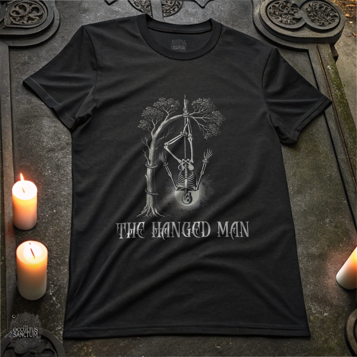 The Hanged Man-Major Arcana Skeleton Tarot Unisex T-Shirt