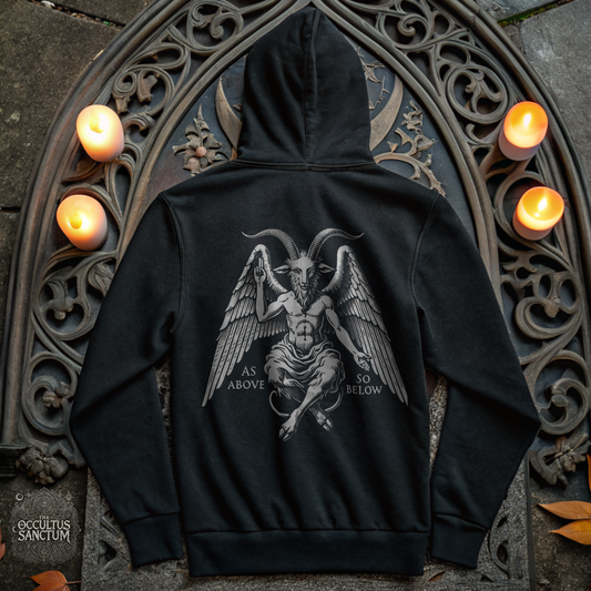 Baphomet, Unisex Black Pullover Hoodie