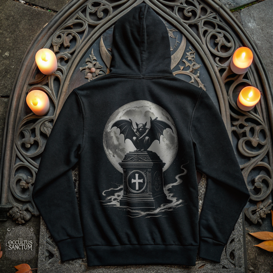 Darkness Awaits, Unisex Black Pullover Hoodie