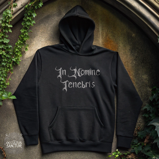 In the Name of Darkness (In Nomine Tenebris), Unisex Black Pullover Hoodie